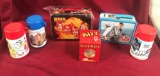 LOT OF VINTAGE LUNCH BOXES & THERMOS