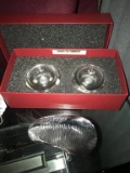 SIGNED BACCARAT SEA SHELL & CANDLE HOLDERS