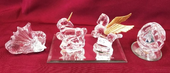 LOT OF (4) WATERFORD CRYSTAL PIECES