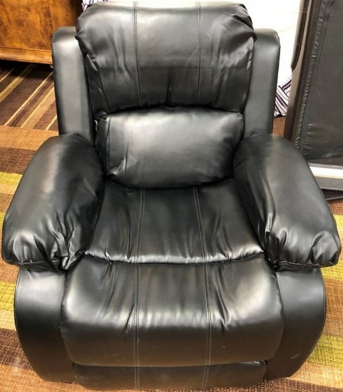 NEW BLACK RECLINER FROM WMC 499.00 (BRIGHT BLACK COLOR)