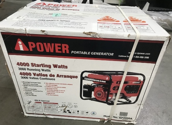 NEW IN BOX - POWER - 4000 STARTING WATTS GENERATOR