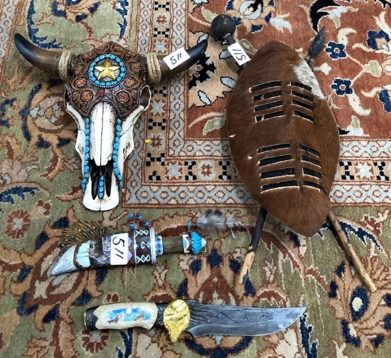 LOT OF NATIVE OF AMERICAN COLLECTIBLES -SEE PICS