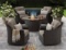 BRAND NEW 5PC FIRE PIT PATIO SET - AGIO HERITAGE COLLECTION - (1,799.00)