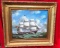 PHENOMENAL SHIP PICTURE IN GOLD FRAME   - ANTIQUE??