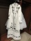 LIKE NEW UNIQUE WHITE CEREMONIAL GOWN W/ HAT