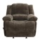 NEW BROWN FABRIC RECLINER W/ USB CHARGING PORTS ($389.00 NEW)