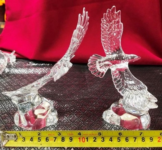 LOT OF (2) 7" TALL PRINCESS HOUSE FLYING EAGLES