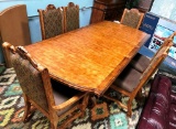 FORMAL DINING ROOM SET - DOUBLE PEDESTAL  TABLE & 6 CHAIRS