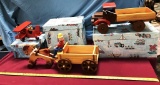 LOT OF THREE VINTAGE ALL WOOD COLLECTIBLE TOYS W/ BOXES