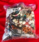9 POUND LOT OF ASSORTED COSTUME JEWELRY FROM ESTATE