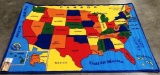 NEW KIDS 5'X7' AREA RUG  - US MAP