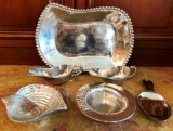 ASSORTED LOT OF MISC. SILVER DCOR - PLATTERS & DISHES