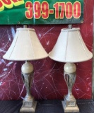 PAIR OF MATCHING PAIR OF LAMPS FROM ESTATE ( 479.00 FOR PAIR)