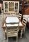 TWO TONE TABLE & 6 CHAIRS WITH 2PC HUTCH