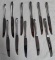 LOT OF HEIRLOOM STERLING KNIVES - TOTAL WEIGHT: 1.41 Lbs.