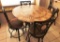 COUNTER HIGH ROUND TOP TABLE & 4 STOOLS