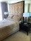 CUSTOM MADE QUEEN BEDROOM SET WITH HIGH BACK PADDED HEADBOARD & MATCHING COMFORTER