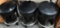 LOT OF (3) ROUND SWIVEL BARSTOOLS - LIKE NEW