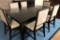 TABLE & 6 PADDED CHAIRS  - MOCHA COLOR - GREAT CONDITION FROM TURNBERRY PLACE TOWERS