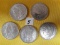 LOT OF (5) SILVER MORGAN'S (LOT 5) - SEE PICTURES FOR YEARS & CONDITIONS