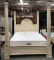 ANTIQUE WHITE COLOR KING 4 POSTER BED  (NO MATT & BOX SET)