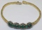 14KT YELLOW GOLD 1.50CTS EMERALD AND 1.00CTS DIAMOND BRACELET