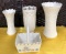 LOT OF (4) LENOX PORCELAIN PIECES - VASES & BASKET