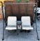 DOUBLE SEAT PATIO SWING WITH CONSOLE