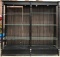 LARGE DOUBLE SHELF DISPLAY UNIT - BLACK COLOR