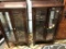 LOT OF TWO SQUARE DISPLAYED CURIO CABINETS