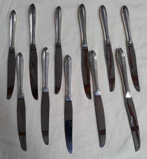 LOT OF HEIRLOOM STERLING KNIVES - TOTAL WEIGHT: 1.41 Lbs.