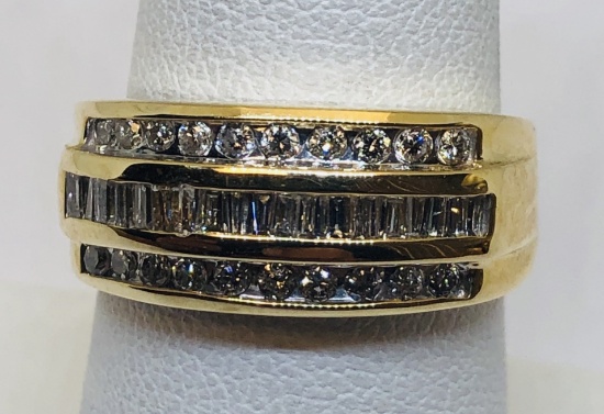 10KT YELLOW GOLD 1.00CTS DIAMOND RING