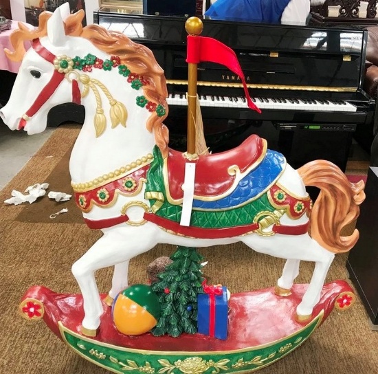 NEW MUSICAL CAROUSEL HORSE