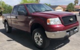 2006 FORD F150 TRUCK - BURGUNDY  W/ SMOG CHECK