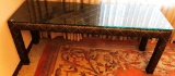 5' WIDE GLASS TOP CUSTOM MADE CONSOLE/ENTRY TABLE