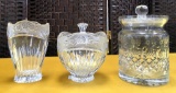 LOT OF THREE CRYSTAL PIECES (ONE IS WATERFORD)