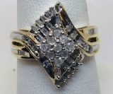 10KT YELLOW GOLD .50CTS DIAMOND RING