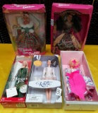 LOT OF 5 COLLECTIBLE BARBIE'S