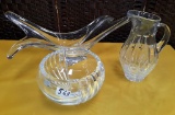 CRYSTAL BOWLS & WATER PITCHER