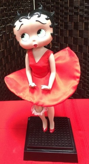 16" TALL BETTY BOOP WITH RED DRESS