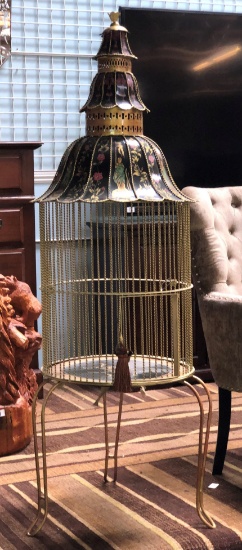 56" TALL NICE DECORATIVE BIRD CAGE