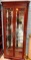 BEAUTIFUL TWO DOOR TALL LIGHTED CURIO DISPLAY