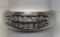 10KT WHITE GOLD MENS DIAMOND RING 5.5GRS