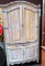 LARGE PINE WHITE WASH ARMOIRE