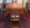 DROP LEAF KITCHEN ISLAND TABLE W/ 4 BARSTOOLS - NICE