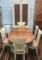 VINTAGE DINING SET W/ HUTCH  - TABLE W/ 6 CHAIRS & MATCHING HUTCH