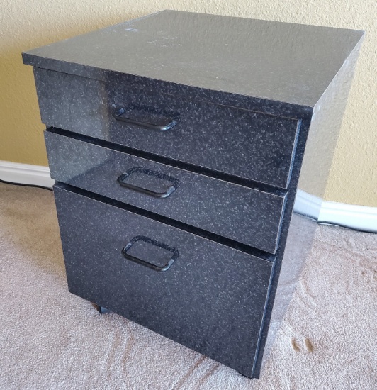 3 DRAWER LACQUER FILE CABINET
