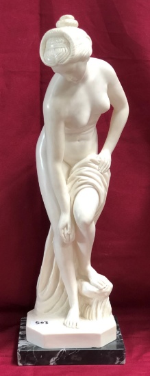 23" TALL SANTINI NUDE LADY SCULPTURE