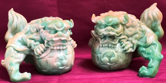 PAIR OF FOO DOGS