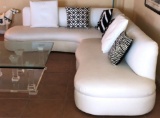 WHITE DESIGNER SECTIONAL FROM LAS VEGAS REGENCY TOWERS ESTATE